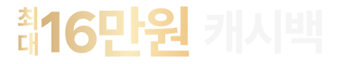 최대 16만원 캐시백